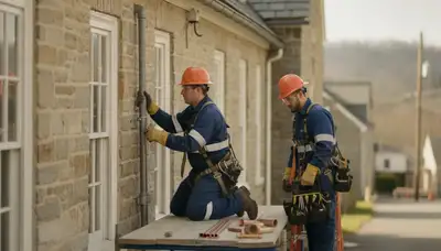 Allentown, PA plumber repairing a pipe for reliable plumbing service