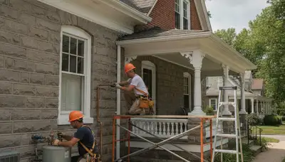 Allentown, PA plumbers repairing a plumbing issue for a local home or business