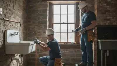 Plumber repairing a leak in Allentown, PA for plumbing repair services