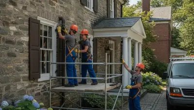 Plumbing repair service truck in Allentown, PA for residential and commercial repairs