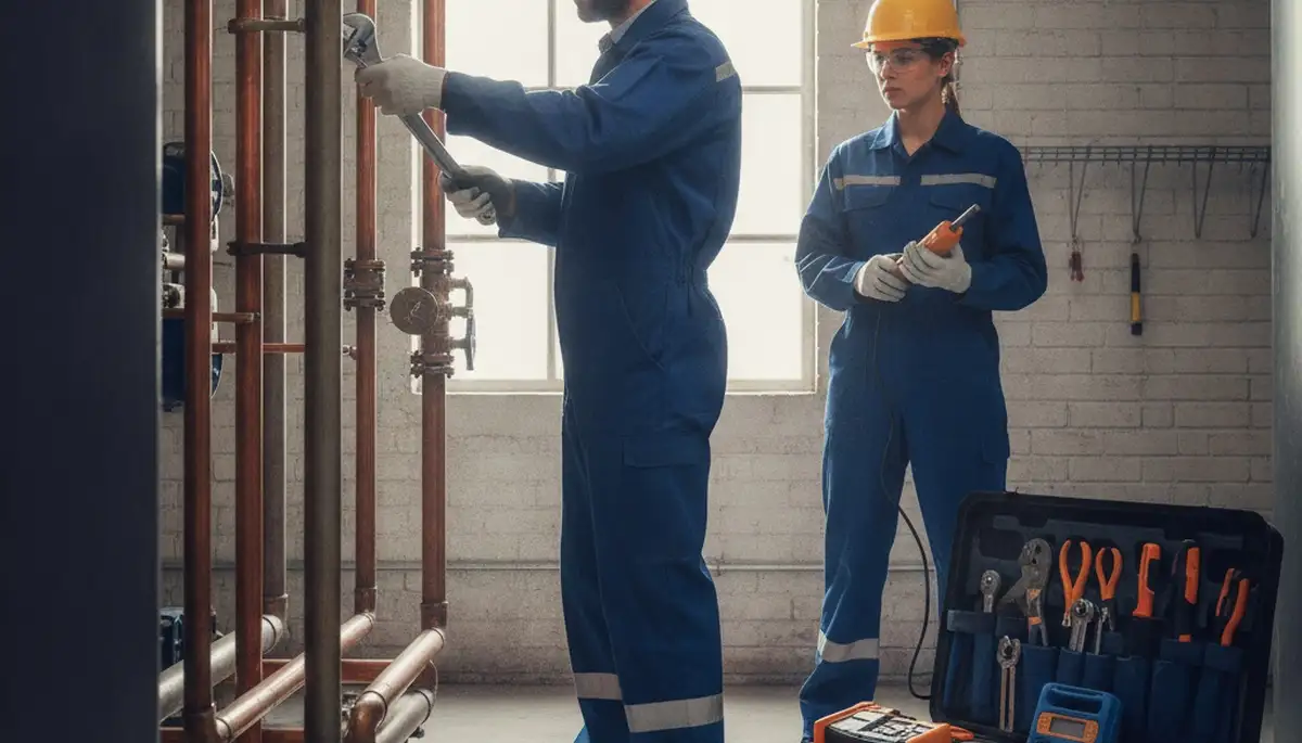Allentown, PA plumber repairing a home pipe for reliable plumbing repair service