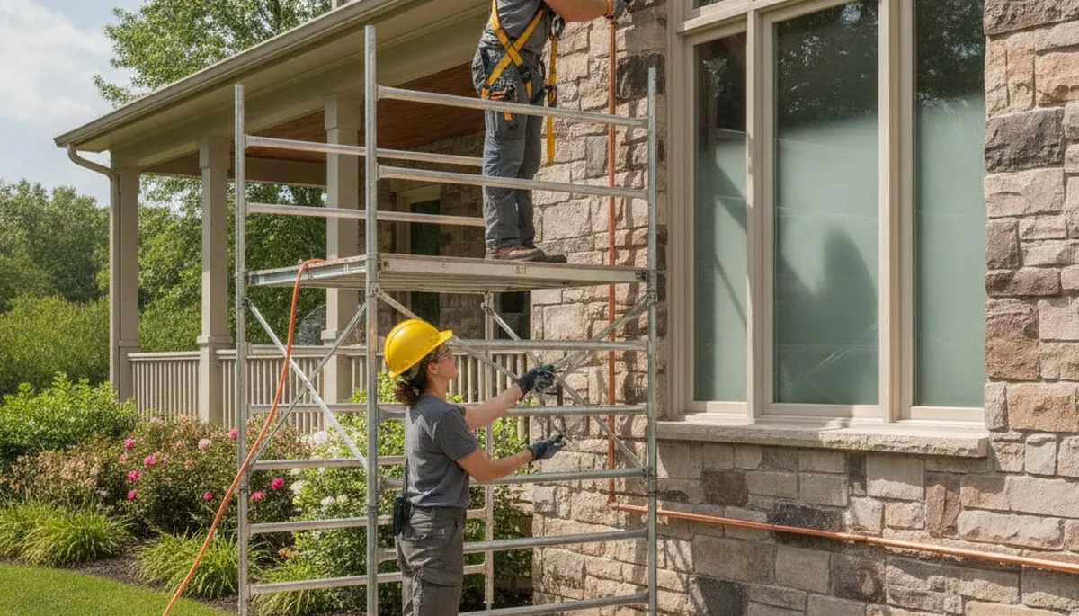 Allentown, PA plumber repairing a residential pipe for plumbing repair service