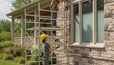Allentown, PA plumber repairing a residential pipe for plumbing repair service