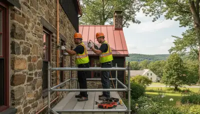 Plumber repairing a pipe in Allentown, PA for plumbing service by plumbersinallentownpa-new.com