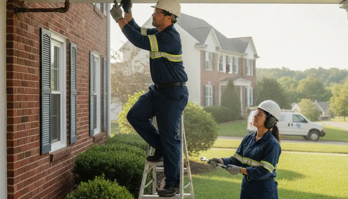 Allentown, PA plumbers on-site for plumbing repair service at a local home or business
