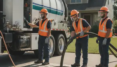 Allentown, PA plumber providing septic pumping service for local homes