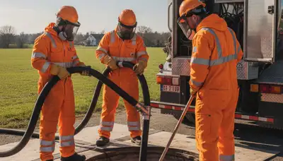 Septic tank cleaning service in Allentown, PA for residential plumbing maintenance
