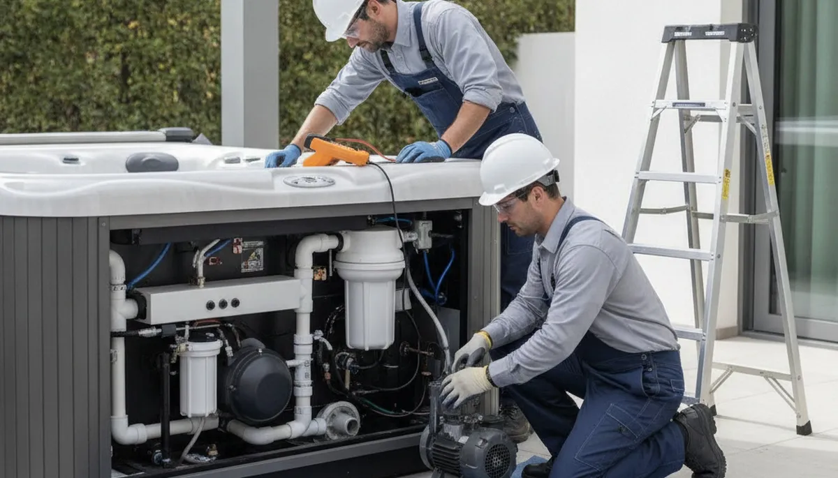 Spa repair service for Allentown, PA homes by On Call Plumbers in cold-weather plumbing systems