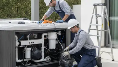 Spa repair service for Allentown, PA homes by On Call Plumbers in cold-weather plumbing systems