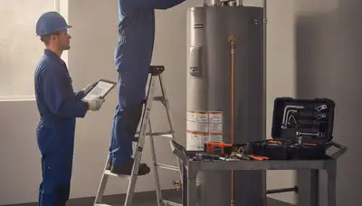 Allentown, PA plumber repairing a water heater for reliable home service